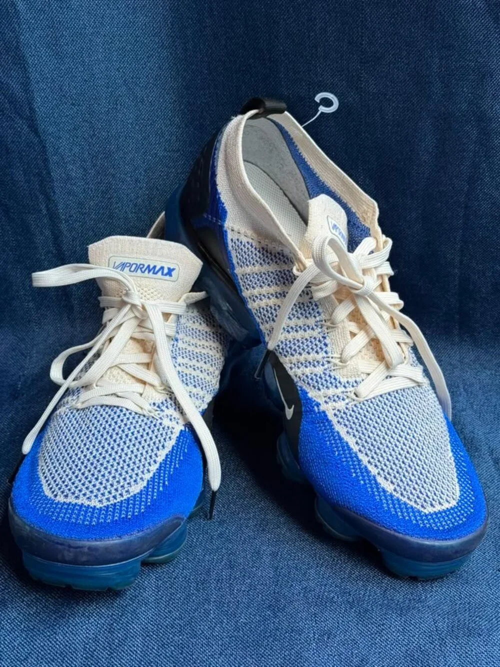 2018 Nike Air VaporMax Flyknit 2 Blue Cream Size 12.5
